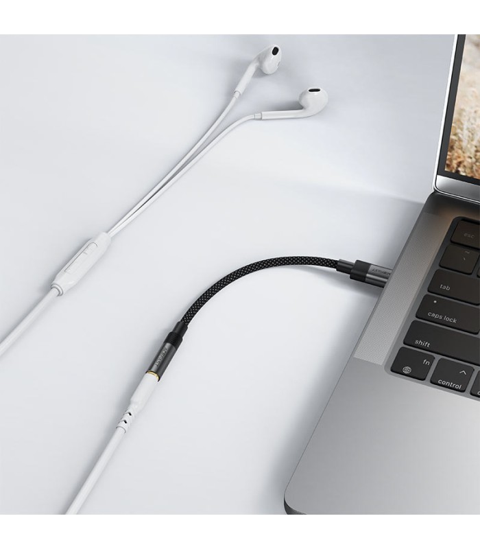 تبدیل جک ۳.۵ میلیمتری به USB-C ایس‌فست مدل ACEFAST ACEHi-Fi Audio Converter J12 - همراه با گارانتی شرکتی