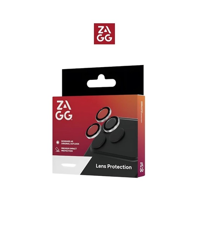 محافظ لنز دوربین زگ مدل ZAGG Premium Camera Lens Protector مناسب برای آیفون ۱۶ و ۱۷ Pro و ProMax | رنگ نقره‌ای