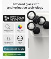 محافظ لنز دوربین زگ مدل ZAGG Premium Camera Lens Protector مناسب برای آیفون ۱۶ و ۱۷ Pro و ProMax | رنگ نقره‌ای