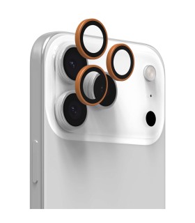 محافظ لنز دوربین زگ مدل ZAGG Premium Camera Lens Protector مناسب برای آیفون ۱۶ و ۱۷ Pro و ProMax | رنگ نارنجی