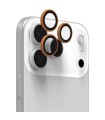 محافظ لنز دوربین زگ مدل ZAGG Premium Camera Lens Protector مناسب برای آیفون ۱۶ و ۱۷ Pro و ProMax | رنگ نارنجی