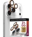 محافظ لنز دوربین زگ مدل ZAGG Premium Camera Lens Protector مناسب برای آیفون ۱۶ و ۱۷ Pro و ProMax | رنگ نارنجی