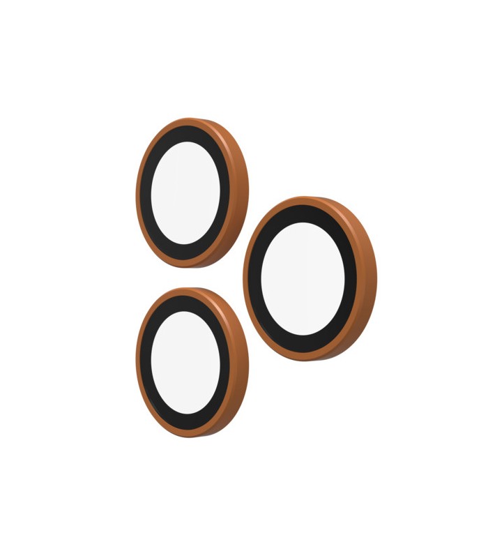 محافظ لنز دوربین زگ مدل ZAGG Premium Camera Lens Protector مناسب برای آیفون ۱۶ و ۱۷ Pro و ProMax | رنگ نارنجی