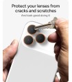 محافظ لنز دوربین زگ مدل ZAGG Premium Camera Lens Protector مناسب برای آیفون ۱۶ و ۱۷ Pro و ProMax | رنگ نارنجی