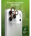 محافظ لنز دوربین زگ مدل ZAGG Premium Camera Lens Protector مناسب برای آیفون ۱۶ و ۱۷ Pro و ProMax | رنگ نارنجی