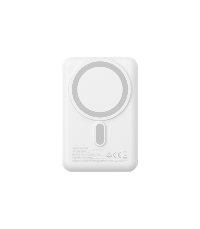 پاوربانک مگ‌سیف ۱۰ هزار موفی مدل Mophie Snap+ Powerstation with Stand - رنگ سفید