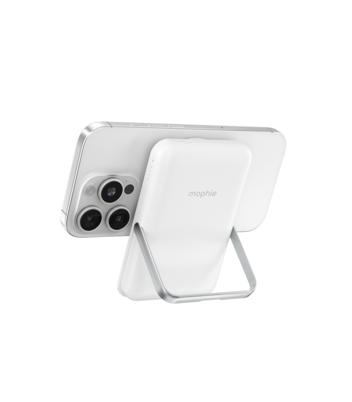پاوربانک مگ‌سیف ۱۰ هزار موفی مدل Mophie Snap+ Powerstation with Stand - رنگ سفید