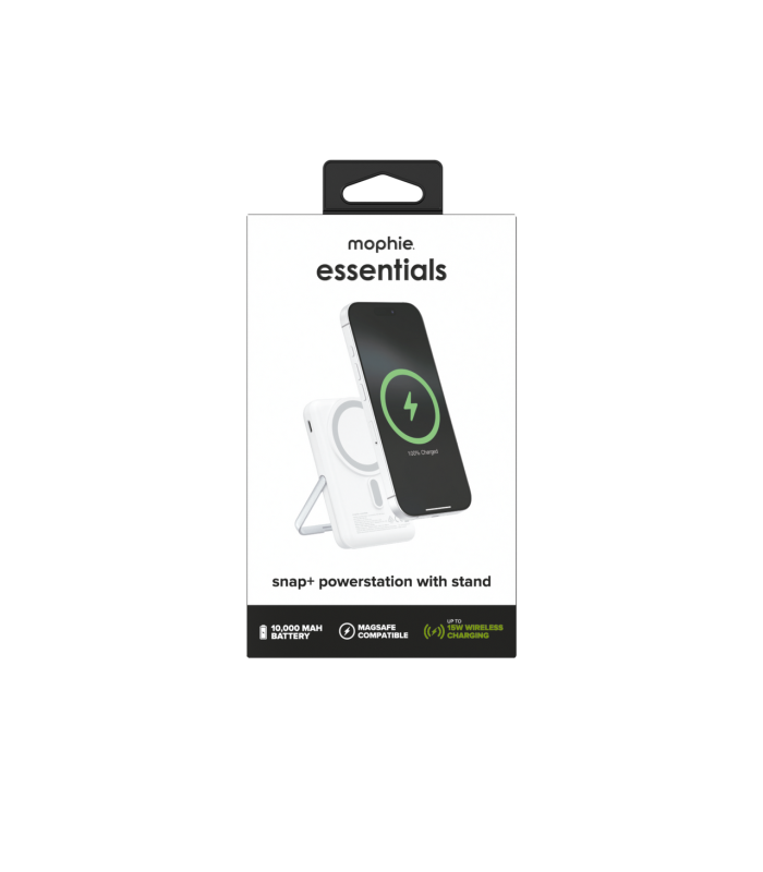 پاوربانک مگ‌سیف ۱۰ هزار موفی مدل Mophie Snap+ Powerstation with Stand - رنگ سفید