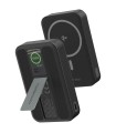 پاوربانک مگ‌سیف ۱۰ هزار پاورولوژی مدل Powerology Vision - Qi2 10000mAh MagSafe Power Bank PPB20910 - رنگ مشکی