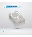پاوربانک مگ سیف ۳۰ هزار میلی‌آمپر پاورولوژی مدل Powerology Power Bank PPBCH81-Ti - رنگ تیتانیوم