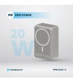 پاوربانک مگ سیف ۳۰ هزار میلی‌آمپر پاورولوژی مدل Powerology Power Bank PPBCH81-Ti - رنگ تیتانیوم