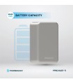 پاوربانک مگ سیف ۳۰ هزار میلی‌آمپر پاورولوژی مدل Powerology Power Bank PPBCH81-Ti - رنگ تیتانیوم