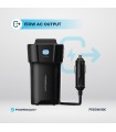 شارژر فندکی خودرو ۱۵۰ وات پاورولوژی مدل Powerology 150W Inverter AC Cup Holder P150INV - رنگ مشکی