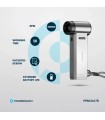 جت فن پاورولوژی مدل Powerology Turbo Jet Fan & Vacuum PPBCHA78 - رنگ نقره‌ای