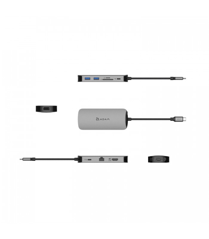 هاب ۱۰ پورت USB-C آدام المنتس مدل Adam Elements CASA HUB X USB-C