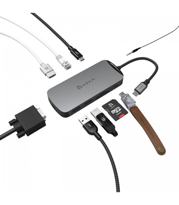 هاب ۱۰ پورت USB-C آدام المنتس مدل Adam Elements CASA HUB X USB-C