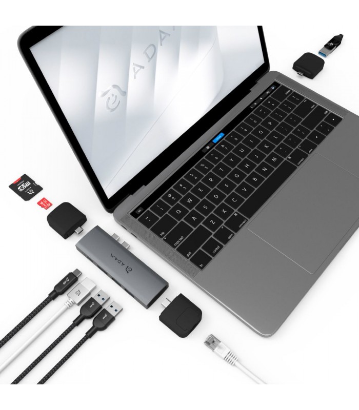هاب ۱۲ پورت آدام المنتس مدل  Adam Elements CASA HUB 10E USB-C 10 in 2