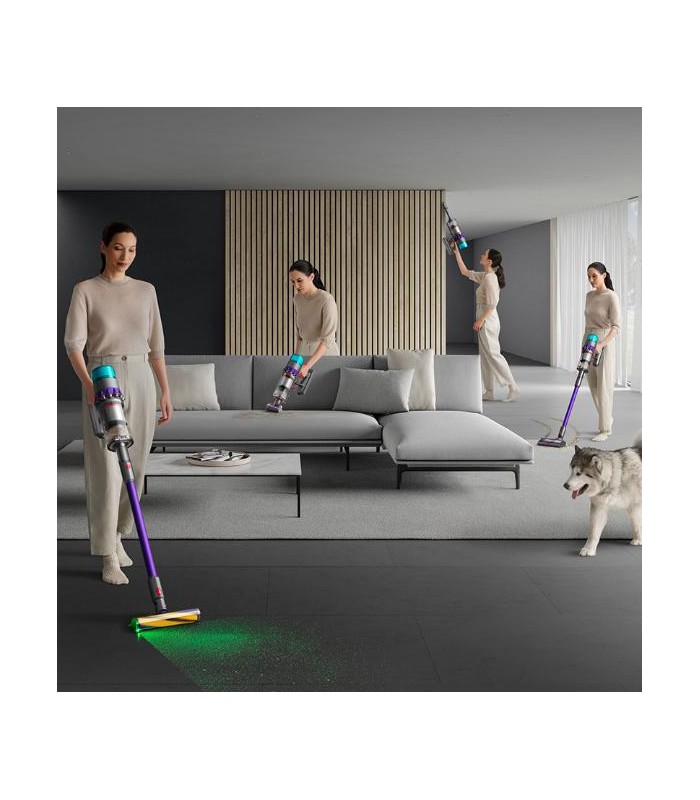 جارو شارژی دایسون رنگ نقره‌ای-بنفش مدل Dyson Gen5detect Absolute | Iron-Purple