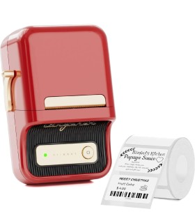 پرینتر و لیبل‌زن حرارتی نیمبات مدل NIIMBOT B21 Smart Label Printer - رنگ قرمز