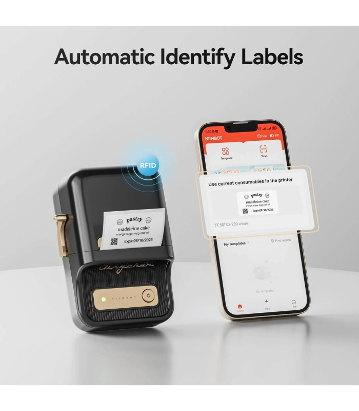 پرینتر و لیبل‌زن حرارتی نیمبات مدل NIIMBOT B21 Smart Label Printer - رنگ قرمز