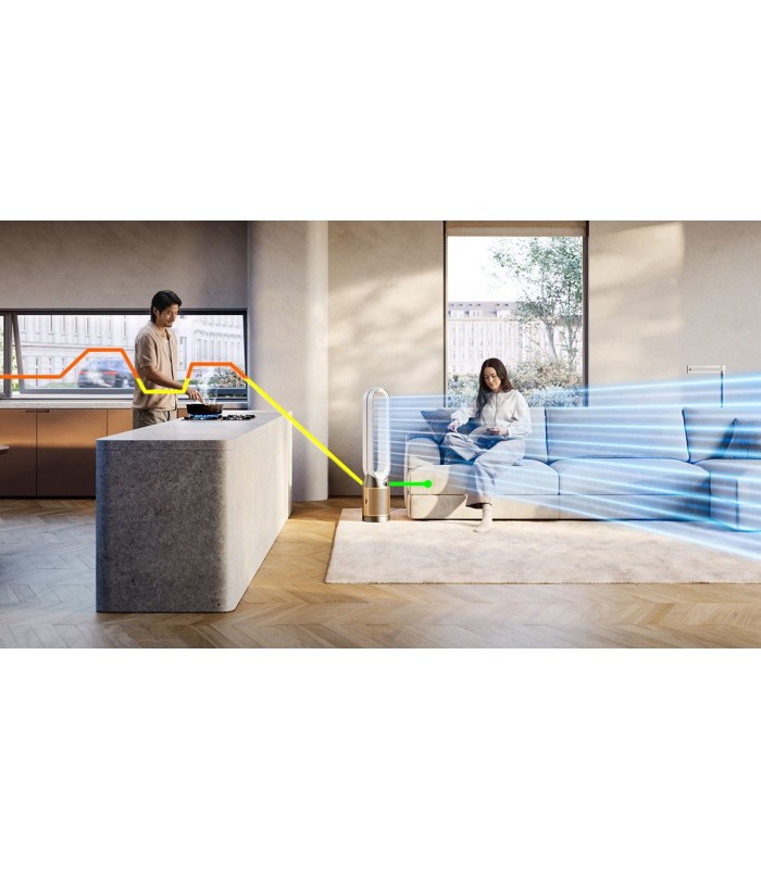 دستگاه تصفیه هوا دایسون مدل Dyson Purifier Cool PC2 De-NOx TP12 (سفید/طلایی)