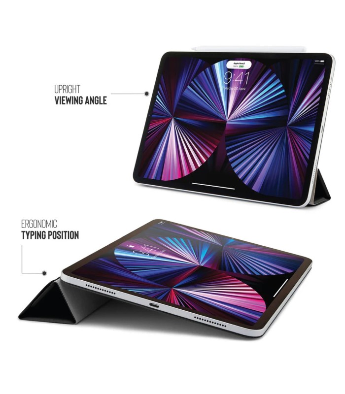 قاب پیپتو مناسب آیپد ایر ۱۱ اینچی M4, M3, M2 مدل Pipetto Origami No4 Slim Folio Case - رنگ مشکی