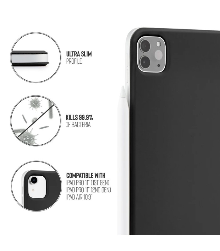 قاب پیپتو مناسب آیپد ایر ۱۱ اینچی M4, M3, M2 مدل Pipetto Origami No4 Slim Folio Case - رنگ مشکی