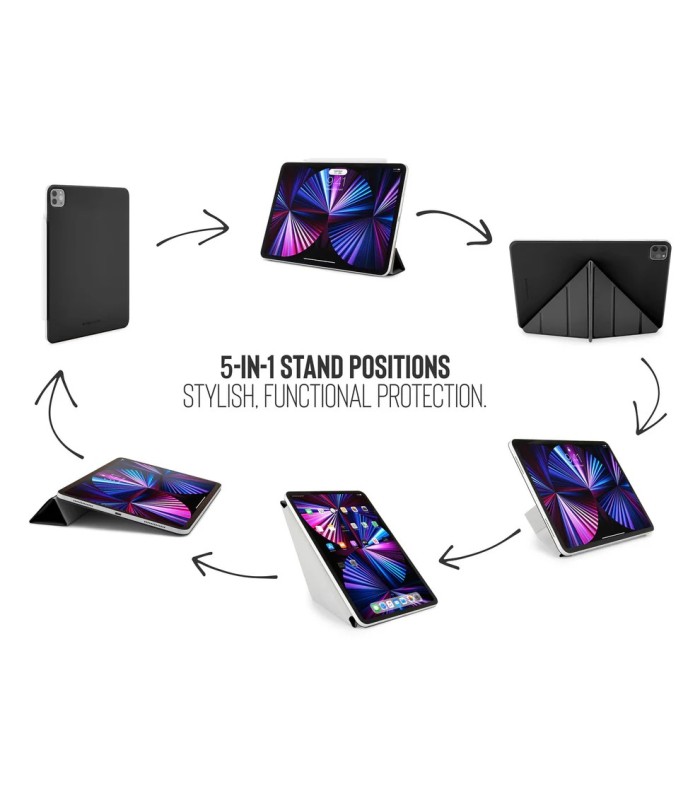 قاب پیپتو مناسب آیپد ایر ۱۱ اینچی M4, M3, M2 مدل Pipetto Origami No4 Slim Folio Case - رنگ مشکی