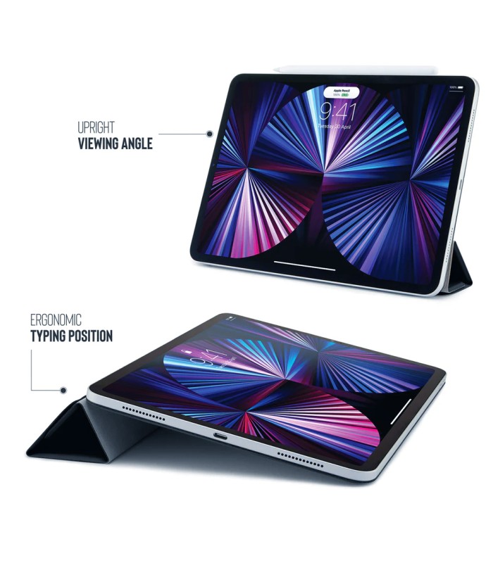 قاب پیپتو مناسب آیپد ایر ۱۱ اینچی M4, M3, M2 مدل Pipetto Origami No4 Slim Folio Case - رنگ آبی تیره