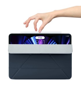 قاب پیپتو مناسب آیپد ایر ۱۱ اینچی M4, M3, M2 مدل Pipetto Origami No4 Slim Folio Case - رنگ آبی تیره