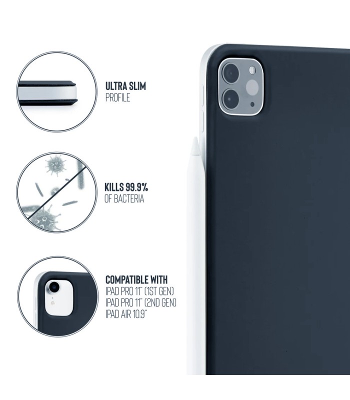 قاب پیپتو مناسب آیپد ایر ۱۱ اینچی M4, M3, M2 مدل Pipetto Origami No4 Slim Folio Case - رنگ آبی تیره