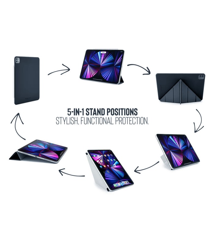 قاب پیپتو مناسب آیپد ایر ۱۱ اینچی M4, M3, M2 مدل Pipetto Origami No4 Slim Folio Case - رنگ آبی تیره