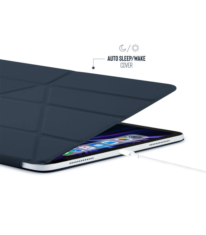 قاب پیپتو مناسب آیپد ایر ۱۱ اینچی M4, M3, M2 مدل Pipetto Origami No4 Slim Folio Case - رنگ آبی تیره