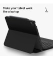 کیبورد زگ مناسب آیپد ایر ۱۱ اینچی M4, M3, M2 مدل ZAGG Pro Keys 2 Tablet Keyboard Case  - رنگ مشکی
