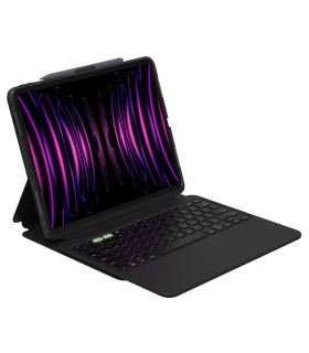 کیبورد زگ مناسب آیپد پرو ۱۳ اینچی M5, M4 مدل ZAGG Pro Keys 2 Tablet Keyboard Case  - رنگ مشکی
