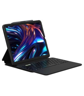 کیبورد زگ مناسب آیپد ایر ۱۳ اینچی M4, M3, M2 مدل ZAGG Pro Keys 2 Tablet Keyboard Case  - رنگ مشکی