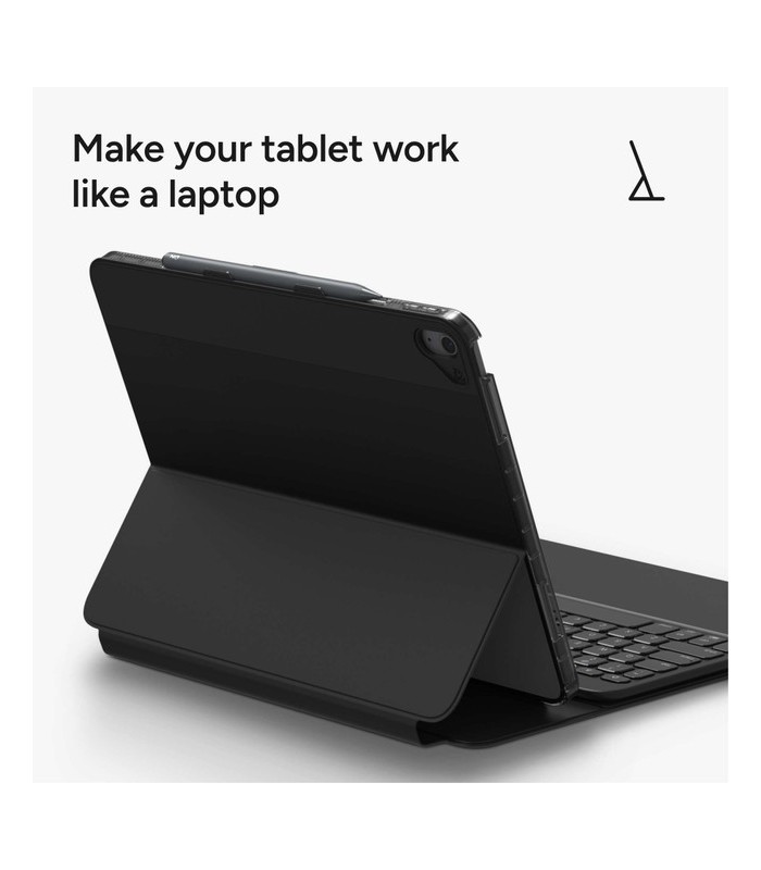 کیبورد زگ مناسب آیپد ایر ۱۳ اینچی M4, M3, M2 مدل ZAGG Pro Keys 2 Tablet Keyboard Case  - رنگ مشکی