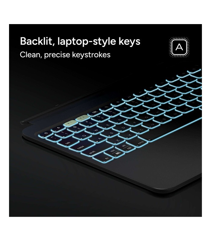 کیبورد زگ مناسب آیپد ایر ۱۳ اینچی M4, M3, M2 مدل ZAGG Pro Keys 2 Tablet Keyboard Case  - رنگ مشکی