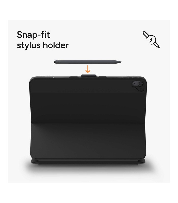کیبورد زگ مناسب آیپد ایر ۱۳ اینچی M4, M3, M2 مدل ZAGG Pro Keys 2 Tablet Keyboard Case  - رنگ مشکی