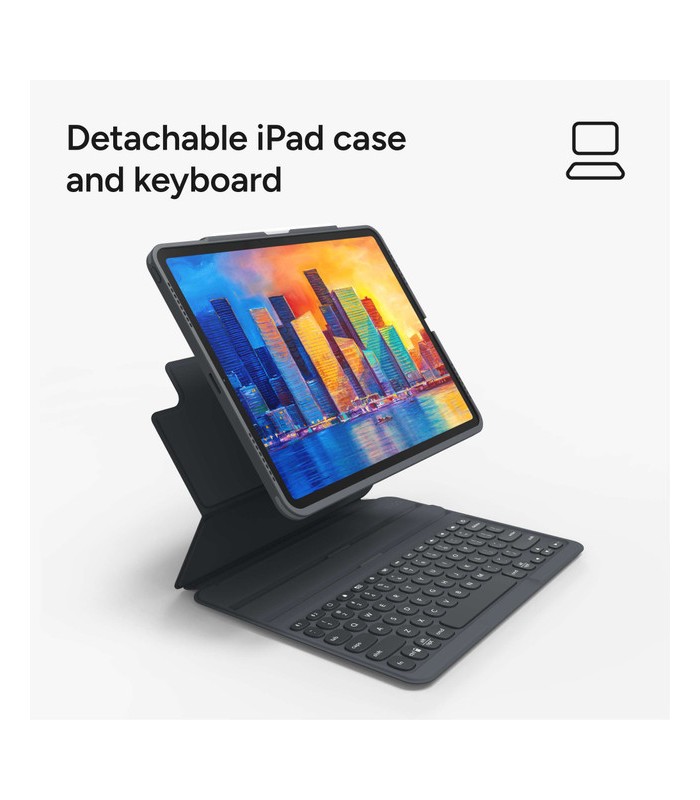 کیبورد زگ مناسب آیپد نسل ۱۰ و A16 مدل ZAGG Pro Keys Tablet Keyboard Case  - رنگ مشکی