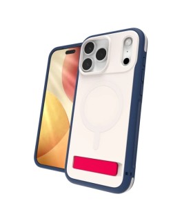 قاب مگ‌سیف آیفون زگ مدل ZAGG Sedona Snap Case with Kickstand مناسب آیفون ۱۷ پرومکس - رنگ قرمز سفید آبی