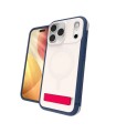 قاب مگ‌سیف آیفون زگ مدل ZAGG Sedona Snap Case with Kickstand مناسب آیفون ۱۷ پرومکس - رنگ قرمز سفید آبی