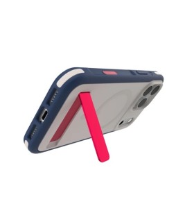 قاب مگ‌سیف آیفون زگ مدل ZAGG Sedona Snap Case with Kickstand مناسب آیفون ۱۷ پرومکس - رنگ قرمز سفید آبی