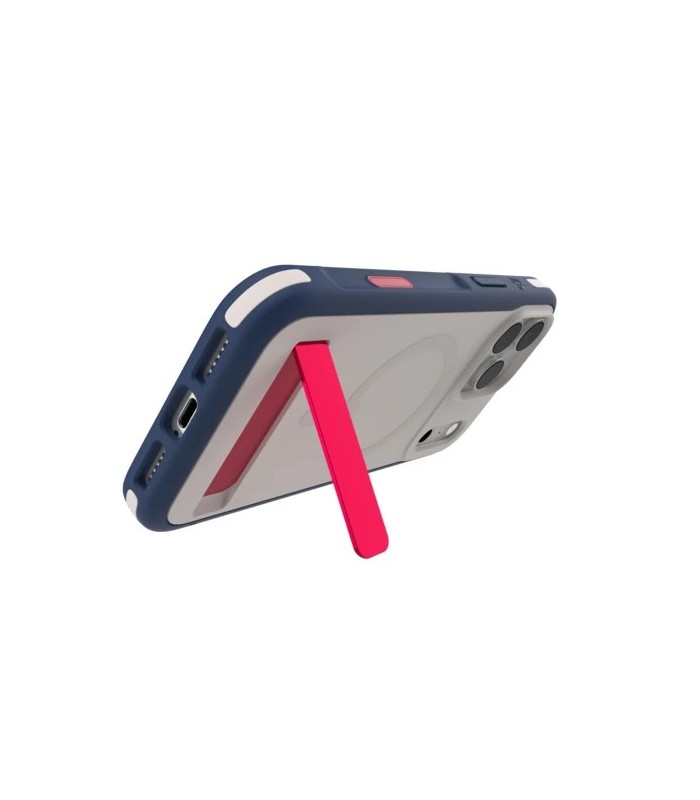 قاب مگ‌سیف آیفون زگ مدل ZAGG Sedona Snap Case with Kickstand مناسب آیفون ۱۷ پرومکس - رنگ قرمز سفید آبی