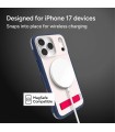 قاب مگ‌سیف آیفون زگ مدل ZAGG Sedona Snap Case with Kickstand مناسب آیفون ۱۷ پرومکس - رنگ قرمز سفید آبی