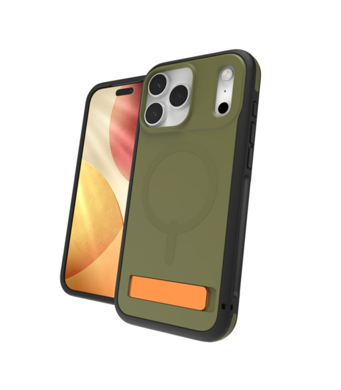 قاب مگ‌سیف آیفون زگ مدل ZAGG Sedona Snap Case with Kickstand مناسب آیفون ۱۷ پرومکس - رنگ سبز یشمی