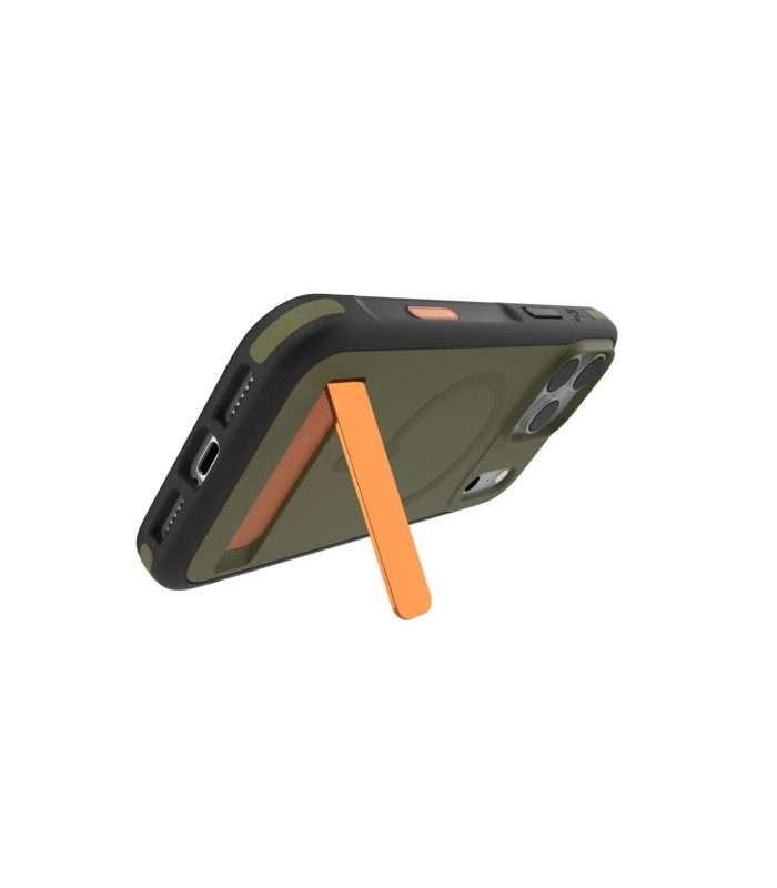 قاب مگ‌سیف آیفون زگ مدل ZAGG Sedona Snap Case with Kickstand مناسب آیفون ۱۷ پرومکس - رنگ سبز یشمی