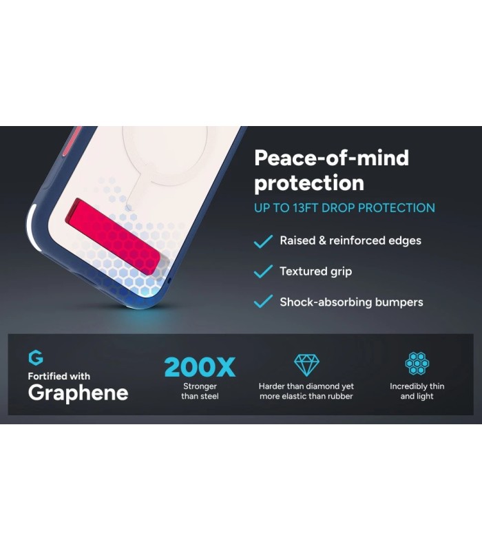 قاب مگ‌سیف آیفون زگ مدل ZAGG Sedona Snap Case with Kickstand مناسب آیفون ۱۷ پرومکس - رنگ سبز یشمی