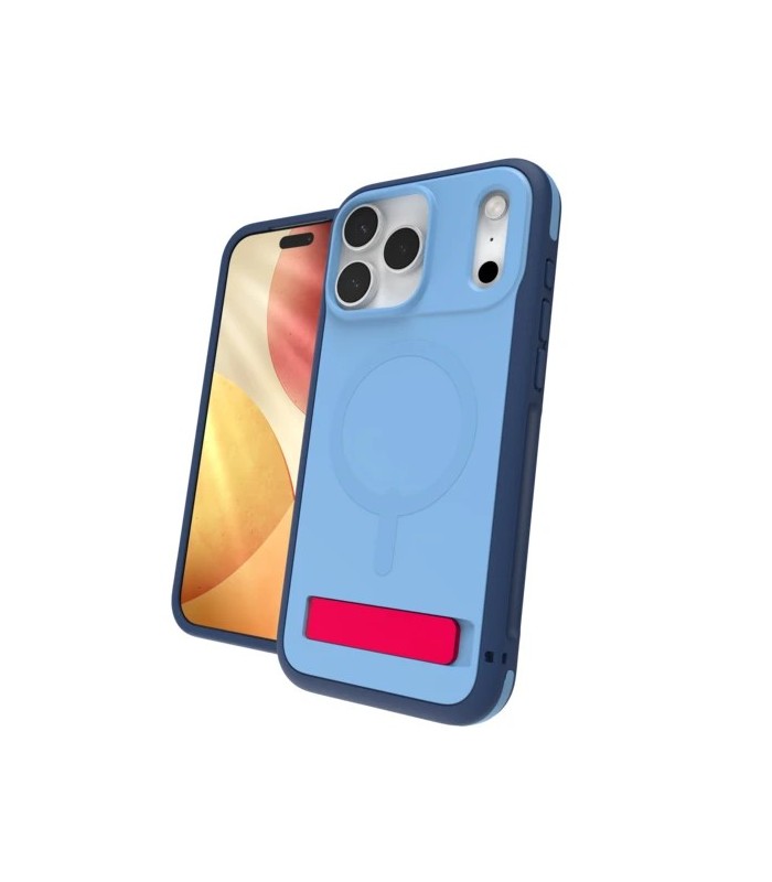 قاب مگ‌سیف آیفون زگ مدل ZAGG Sedona Snap Case with Kickstand مناسب آیفون ۱۷ پرومکس - رنگ آبی