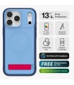 قاب مگ‌سیف آیفون زگ مدل ZAGG Sedona Snap Case with Kickstand مناسب آیفون ۱۷ پرومکس - رنگ آبی